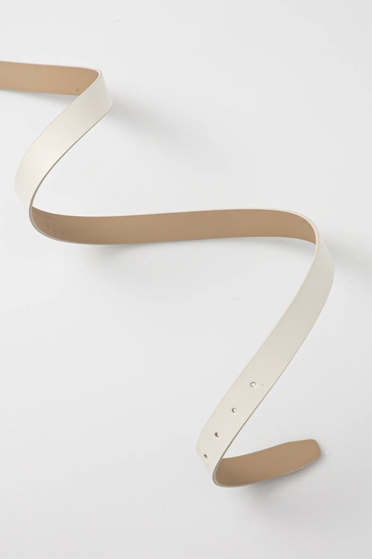 Шкіряний ремінь Calvin Klein K60K613147 білий SS25