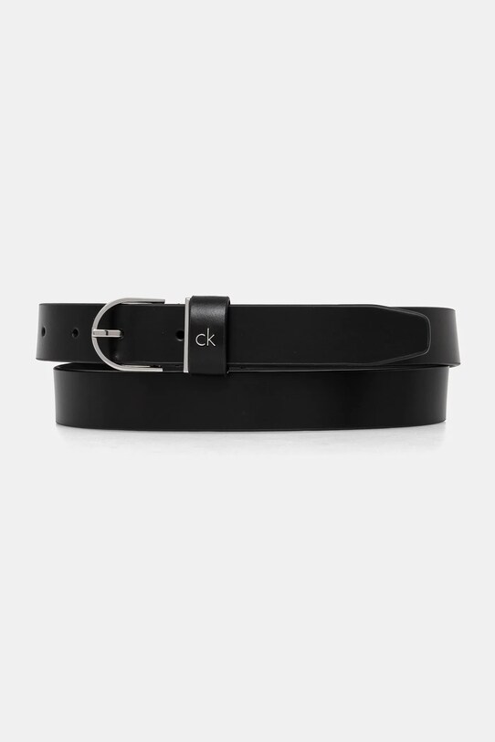 Шкіряний ремінь Calvin Klein чорний K60K613147