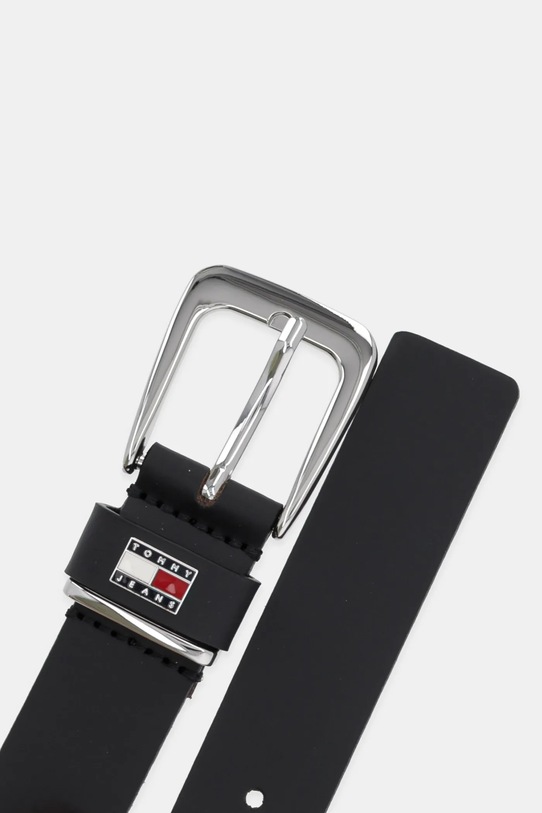 Кожаный ремень Tommy Jeans AW0AW17317 чёрный SS25