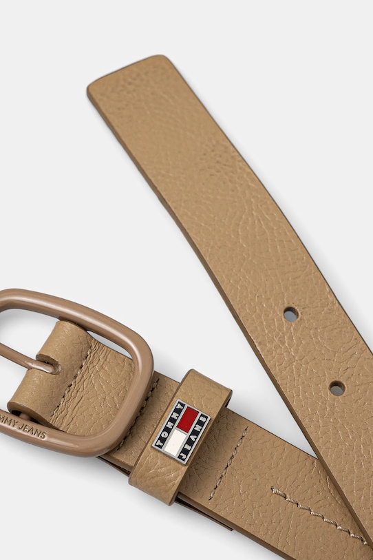 Замшевый ремень Tommy Jeans AW0AW17392 зелёный SS25