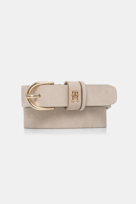Tommy Hilfiger pasek zamszowy szary AW0AW17245