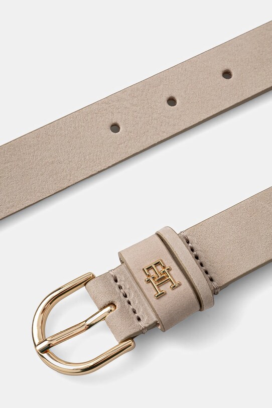 Tommy Hilfiger pasek zamszowy AW0AW17245 szary SS25