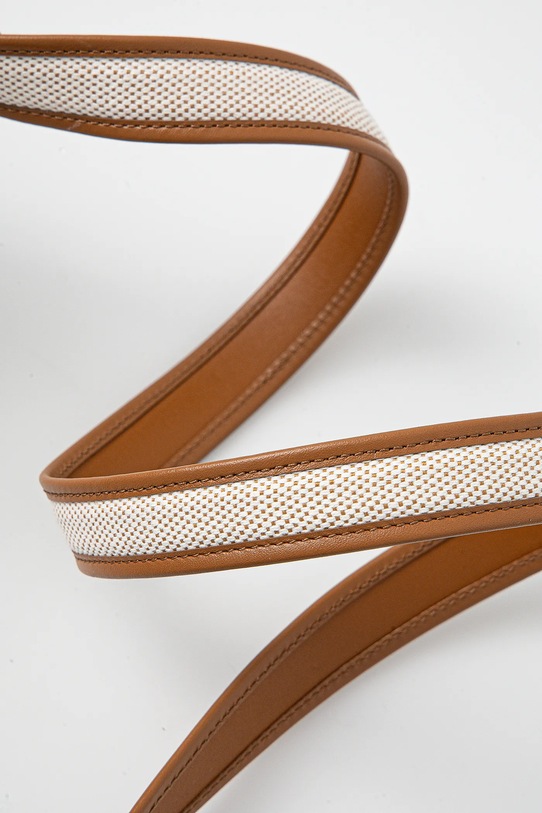 Kožený opasok Tommy Hilfiger AW0AW17249 hnedá SS25