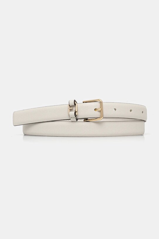 Kožený opasok Furla biela WC00099.BX2045.1704S