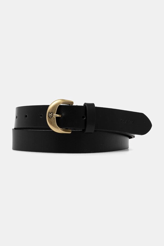Calvin Klein Jeans pasek skórzany czarny LV04K7009G