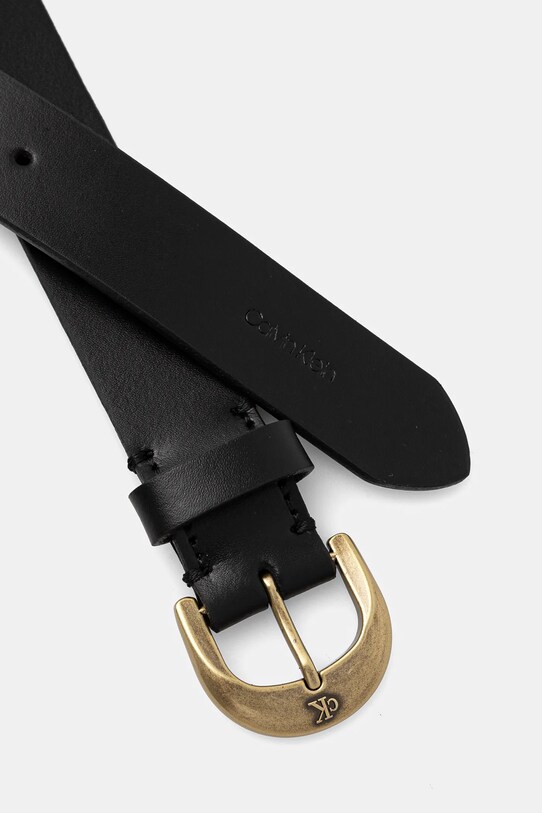 Calvin Klein Jeans pasek skórzany LV04K7009G czarny SS25