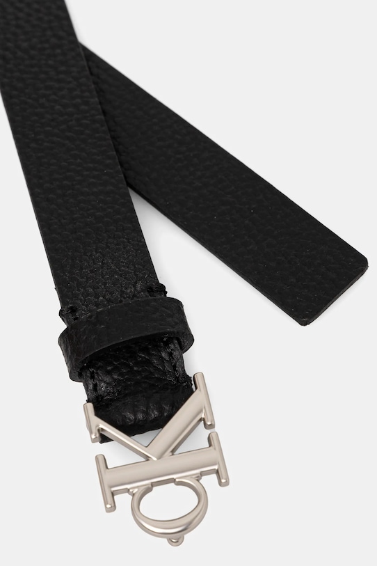 Calvin Klein Jeans curea de piele LV04K7003G negru SS25