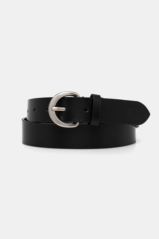Шкіряний ремінь Calvin Klein Jeans чорний LV04K7008G