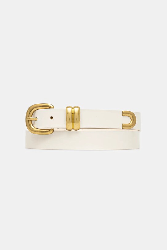 By Malene Birger curea de piele ZOILO Planet friendly alb 103382