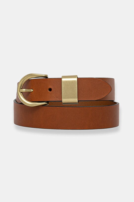 Sessun curea de piele Planet friendly maro 24116004