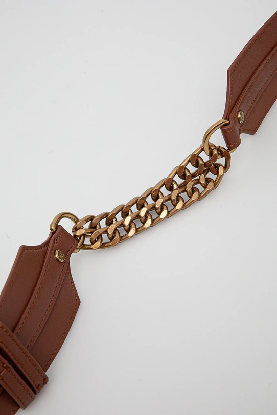 Marciano Guess curea de piele 5GGZ14.7330A maro SS25