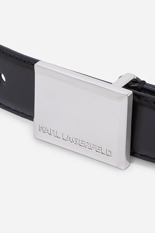 Accesorii Karl Lagerfeld curea de piele A2W33051 negru
