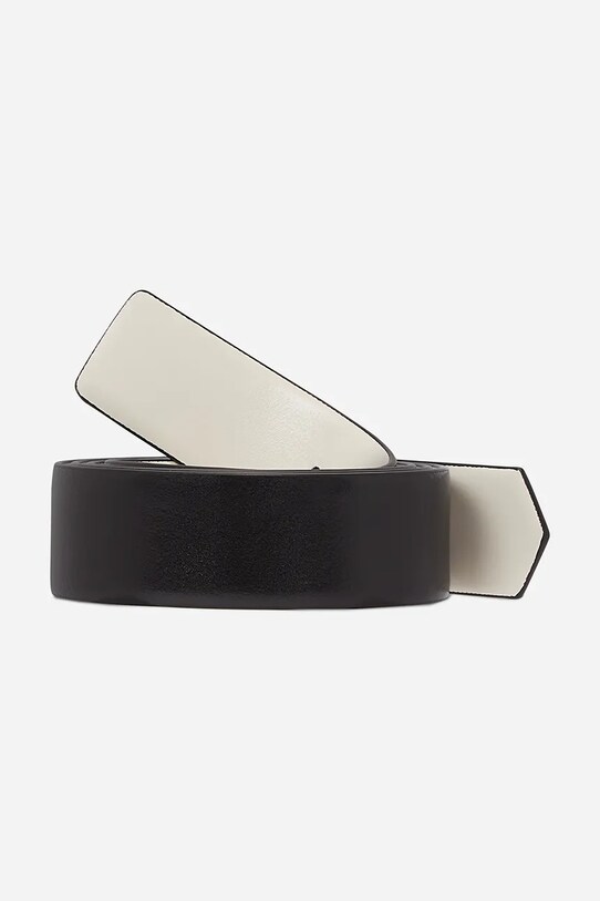 Karl Lagerfeld pasek skórzany A2W33057 czarny SS25