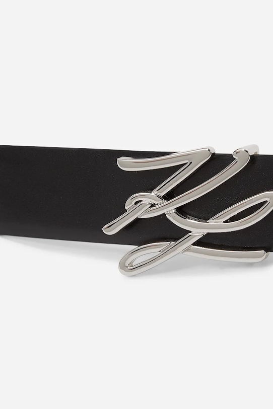 Accesorii Karl Lagerfeld curea de piele A2W33057 negru