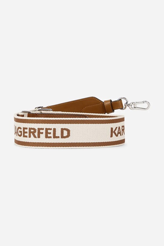 Karl Lagerfeld pasek do torebki A2W50022 beżowy SS25