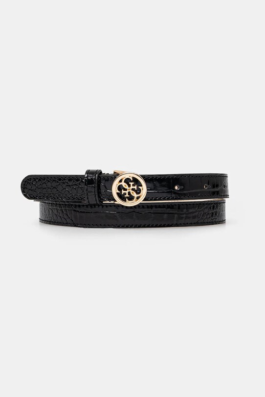 Ремень Guess SILVYE имитация натуральной кожи чёрный BW9220.P5220