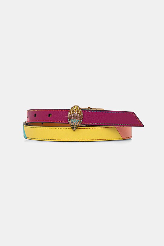 Двосторонній шкіряний ремінь Kurt Geiger London 20 EAGLE BELT барвистий 9694036109