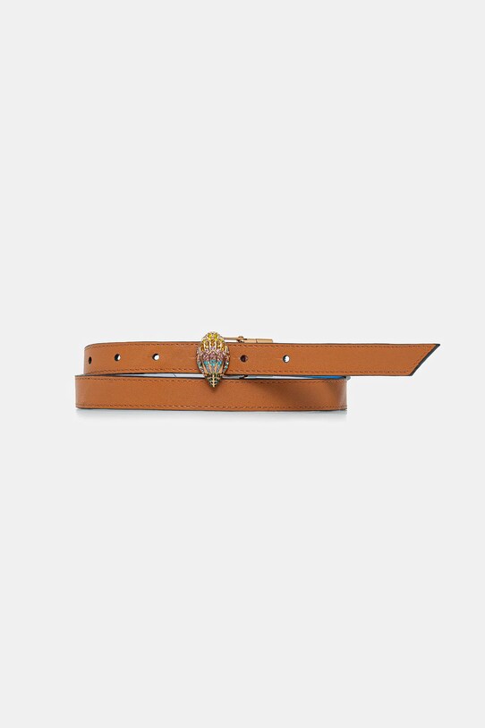 Двосторонній шкіряний ремінь Kurt Geiger London 20 EAGLE BELT 9694036109 барвистий SS25