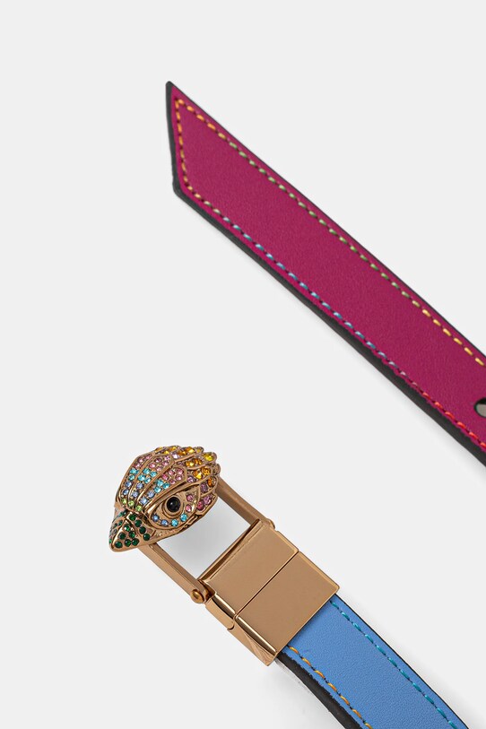 Двосторонній шкіряний ремінь Kurt Geiger London 20 EAGLE BELT 9694036109 барвистий