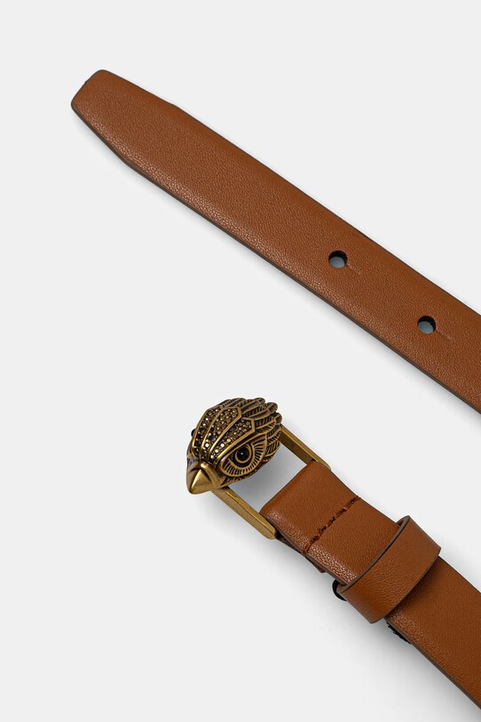 Шкіряний ремінь Kurt Geiger London 20 EAGLE BELT 9693433109 коричневий SS25
