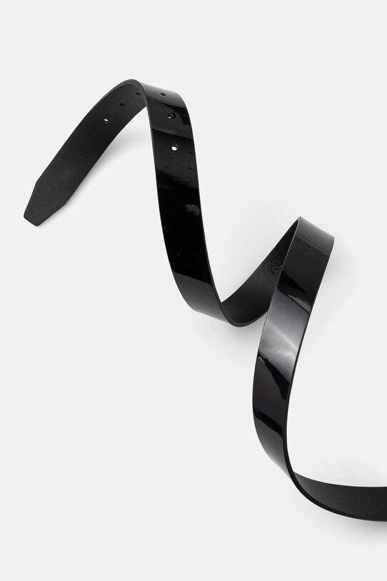 Kožený pásek Kurt Geiger London 30 MAYFAIR BELT 758409309 černá SS25