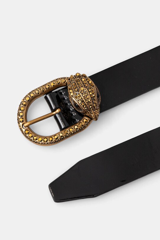 Doplňky Kožený pásek Kurt Geiger London 30 MAYFAIR BELT 758409309 černá