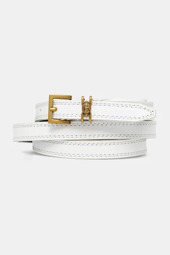 Kurt Geiger London curea de piele 15 SHOREDITCH BELT alb 3653910109