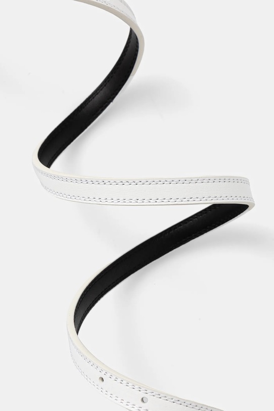 Kurt Geiger London curea de piele 15 SHOREDITCH BELT 3653910109 alb SS25