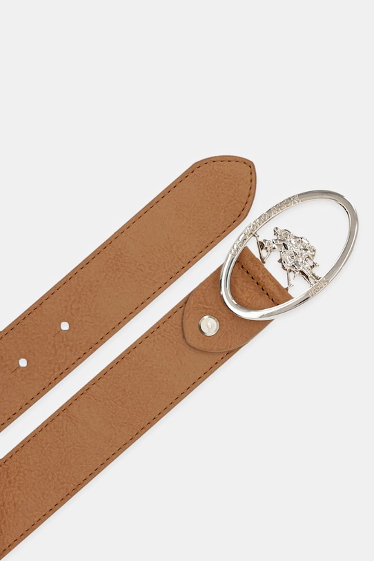 U.S. Polo Assn. curea de piele Marshall AIUQQ2565WAY maro SS25