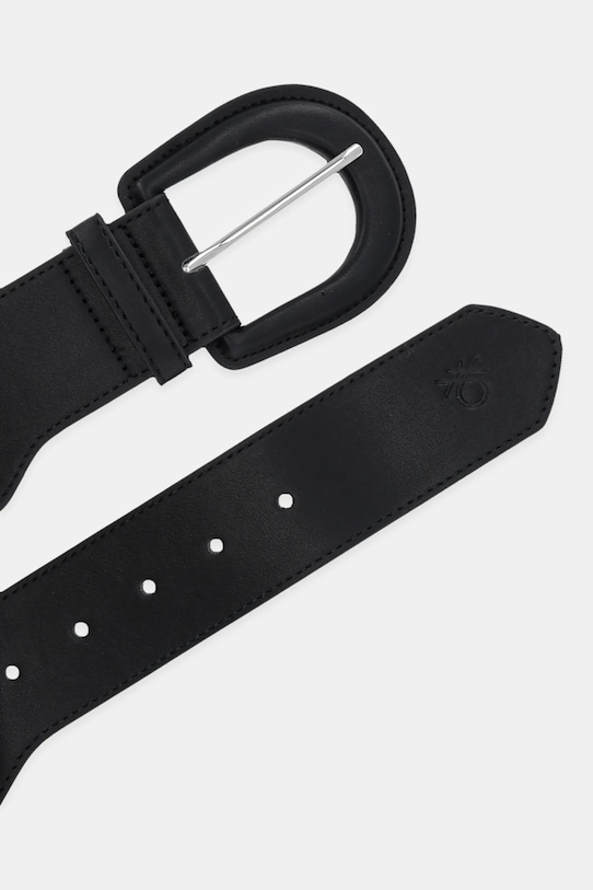 United Colors of Benetton curea 6LNTDL018 negru SS25