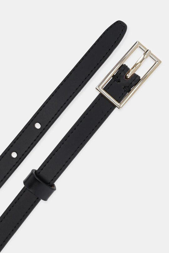 Kožený pásek Abercrombie & Fitch KI154.4068.900 černá SS25