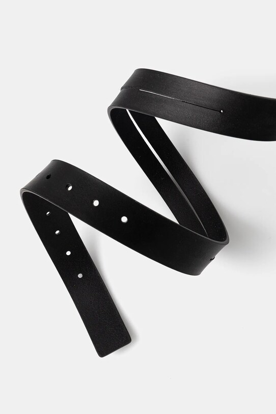 Кожаный ремень MM6 Maison Margiela SA6TP0022.P8397.T8013 чёрный SS25