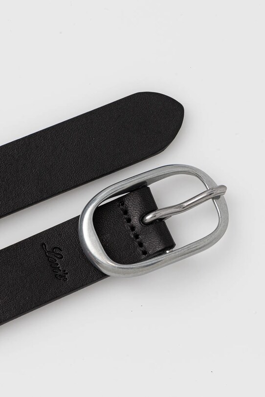 Шкіряний ремінь Levi's 002G7.0001 чорний SS25