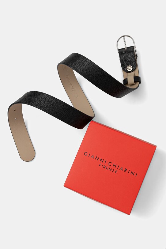 Akcesoria Gianni Chiarini pasek skórzany CN99037.08 czarny