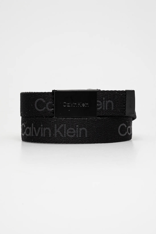 Παιδική ζώνη Calvin Klein Jeans 0 μαύρο IU0IU00667.PPYA