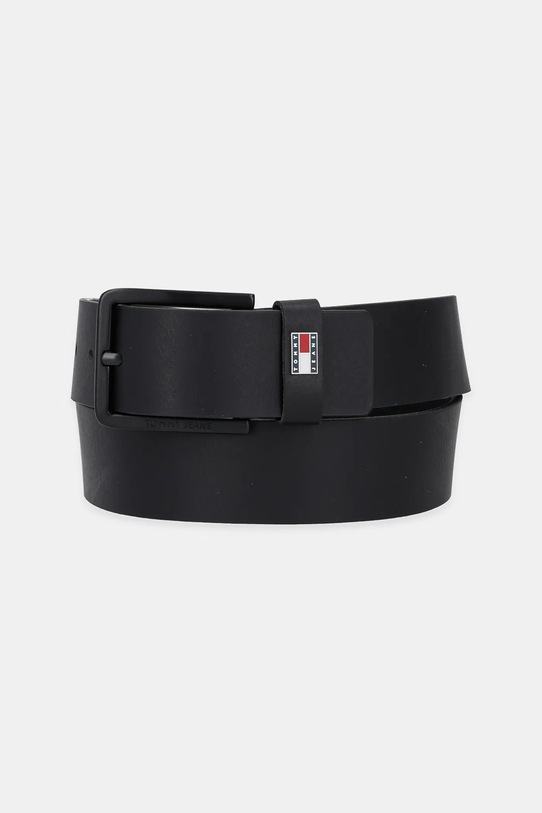 Kožni remen Tommy Jeans crna AM0AM12928