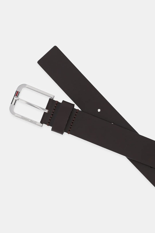 Tommy Jeans curea de piele AM0AM12926 maro SS25