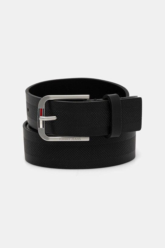 Tommy Jeans curea de piele negru AM0AM12926