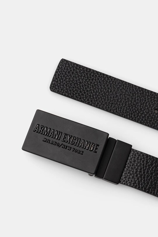 Oboustranný kožený pásek Armani Exchange XM000289.AF12120 černá SS25