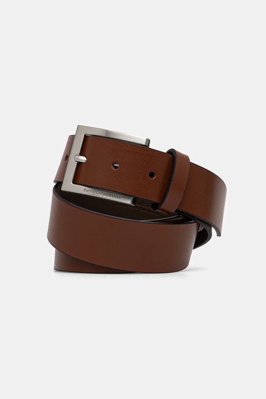 Kožený pásek Karl Lagerfeld hnědá 551498.815300