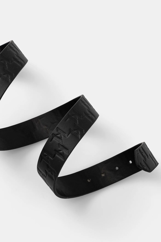 Karl Lagerfeld curea de piele 551454.815300 negru SS25