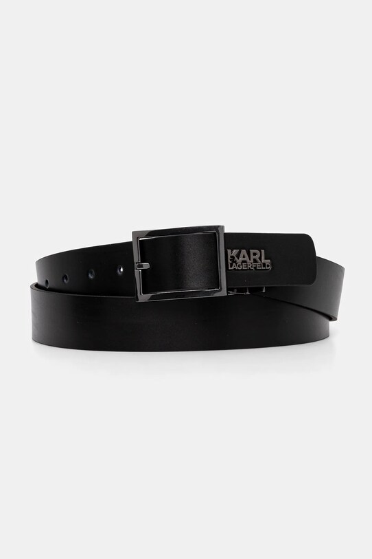 Karl Lagerfeld curea și breloc Gift Box negru 551435.815301
