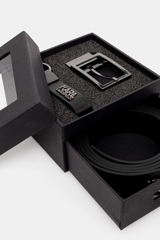 Opasek a přívěsek na klíče Karl Lagerfeld černá 551435.815301