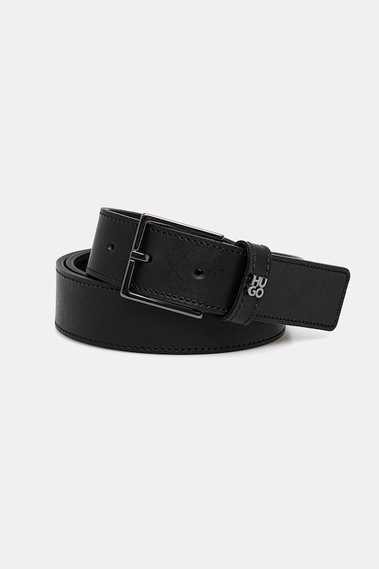 Кожен колан HUGO черен 50537026