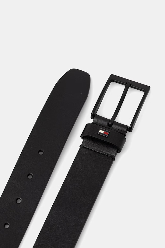 Tommy Hilfiger curea de piele AM0AM13016 negru AW25