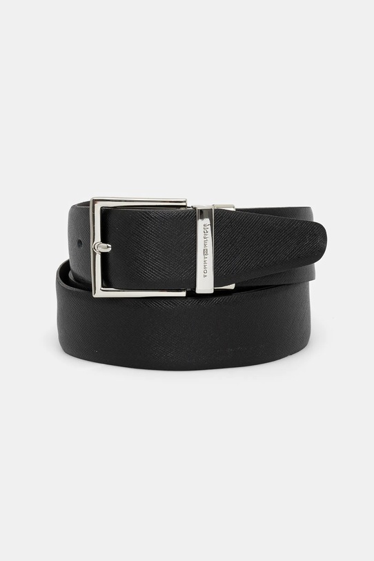 Tommy Hilfiger curea de piele negru AM0AM13023