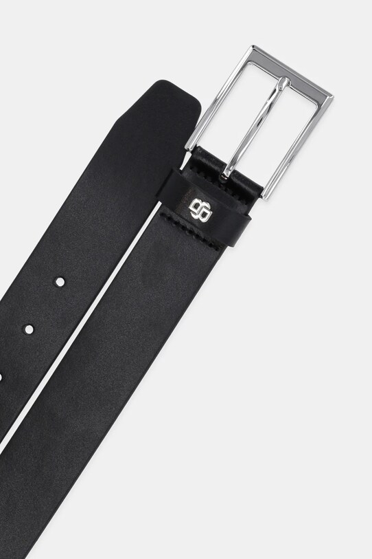 Kožený pásek BOSS 50522778 černá SS25