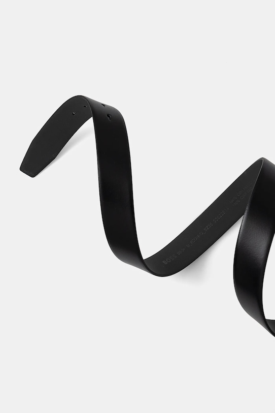 Kožený opasok BOSS 50522814 čierna SS25