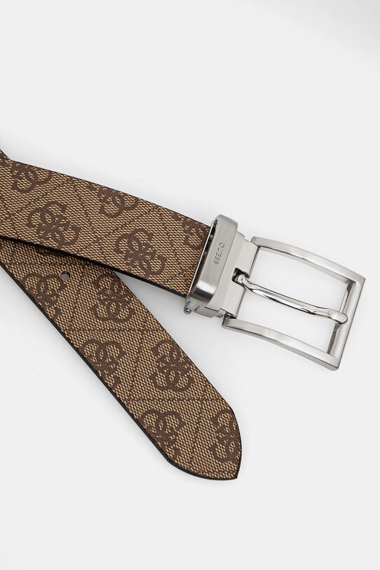 Guess pasek dwustronny BUCAREST BMBCLO.P5135 beżowy SS25