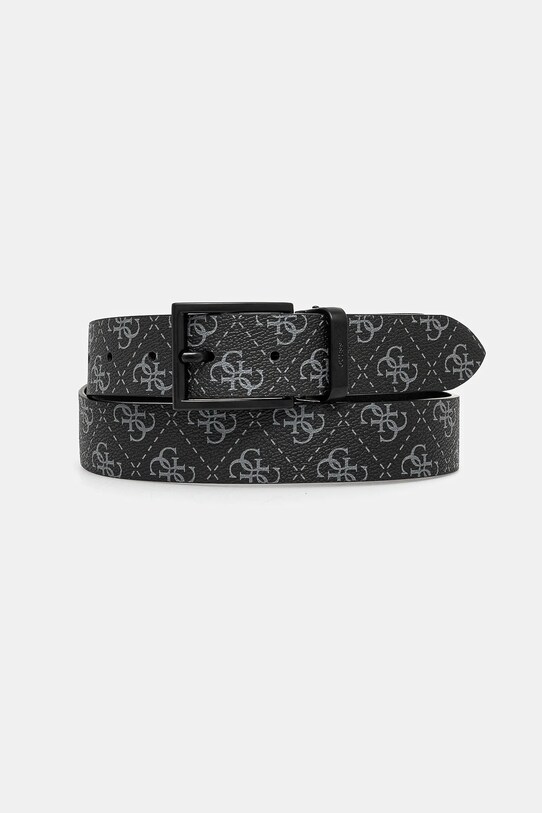 Двосторонній ремінь Guess BUCAREST синтетичний чорний BMBCLO.P5135